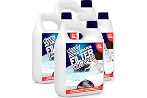 Cleenly Powerful Hot Tub Filter Cleaner Solution - for Hot Tub, Pool and Spa - Destroys, Oil, Grease, Minerals (20 Litres)