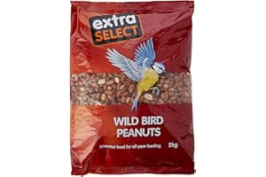 Extra Select Wild Bird Peanuts: High Grade, Protein Rich, Year Round Wild Bird Food Peanuts - Ideal for Winter Feed - 2kg