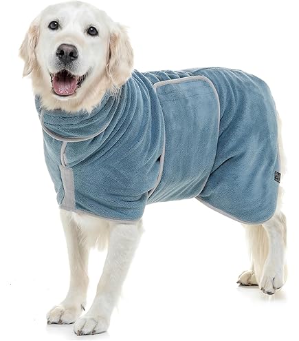 Rudelkönig hondenbadjas van 100% katoen - Absorberende badjas hond XL Rudelkönig hondenbadjas van 100% katoen - Absorberende badjas hond XL
