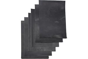 HAPPER STUDIO Rindsleder 2mm Pull-Up Crazy Horse Leder A5 x 6 Stücke (Grau)