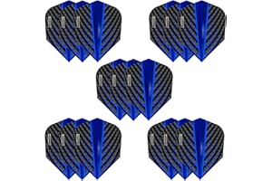 Harrows Quantum - Juego de 5 plumas para dardos (15 plumas en total) I 100 micras, extra fuertes, fabricadas en el Reino Unido, accesorios profesionales para dardos