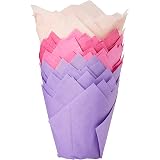 Scrumptious Sprinkles Pirottini per Muffin a Tulipano Gialli, Confezione da 200, Legno, 42x11x11 cm