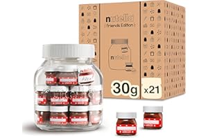 Nutella Friends Edition, crema spalmabile alla nocciola, 21 pezzi da 30gr
