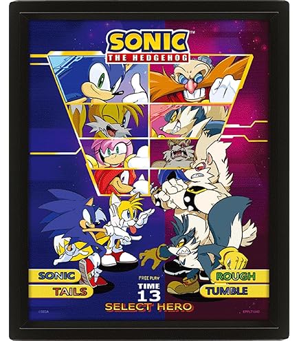 Grupo Erik Sonic The Hedgehog - Sonic & Tails Poster - 91 X 61 - View #5