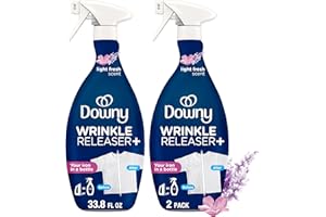 Downy Faltenlösungs-Spray Plus, leichter frischer Duft, 180 ml, 2 Stück – Textilerfrischer, Geruchsbeseitiger, antistatisch & Eisenhilfe