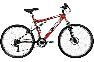 Dallingridge Duke DS Full Suspension Mountain Bike, 26" Wheel - Red/Black