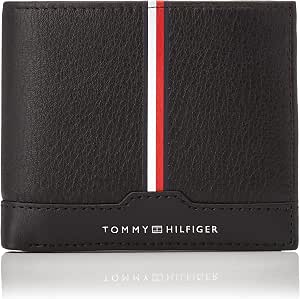 Tommy Hilfiger TH Downtown - Portafoglio a tre pieghe, nero, OS : Amazon.it:  Valigeria