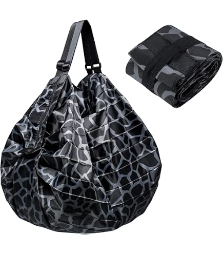 2 Style Shopping Bag Pieghevole Con Cerniera, Forti Borse Di - 3