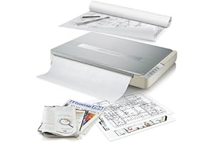 ‎PLUSTEK plustek OS1180 Flachbettscanner für A3-Grafiken und Dokumente – entworfen für Bibliotheken, Schulen oder kleine Büros – Scannen Sie A3-Dokumente in 9 Sekunden