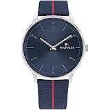 Tommy Hilfiger Herr analog kvartsklocka med nylonarmband 1791844