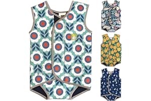 Swim Cosy Baby/Toddler Wetsuit Vest with UPF50 - Neoprene Wrap around design for Boys/Girls 0-3 years - Unicorns, Dinosaurs, Ducks
