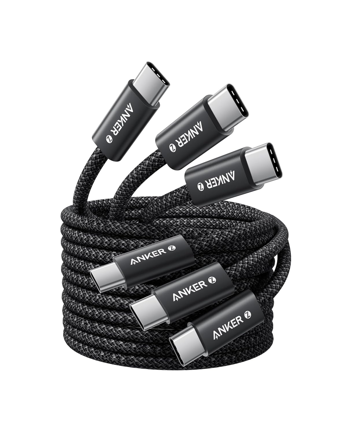 Anker 240W USB C Kabel, [3 Stück 1,5m] PD 3.1 Ladekabel USB C, Schnellladekabel USB C für iPhone 17 Pro Max/iPhone Air/16/15 Serie, Samsung Galaxy S26/S25/S24, MacBook Pro/Air, iPad Pro