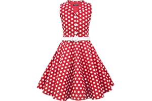 BlackButterfly Niñas 'Holly' Vestido de Lunares Vintage Años 50
