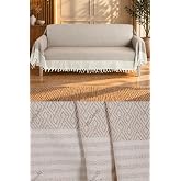 Bumedo Natural Buldan İşi Kolları &Ouml;rten Kaymaz Kanepe &Ccedil;ekyat Koltuk &Ouml;rt&uuml;s&uuml; 180x300 cm Pamuk Dokuma (Vizon)