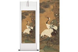 BAUGHEY CHINLUM Asiatischen Wall Scroll, Rollbilder, Orientalische Dekoration,Gemälde, Chinesische Allegorie Wand Kunst, Malerei von Vögeln und Blumen, Poster，40 * 119cm