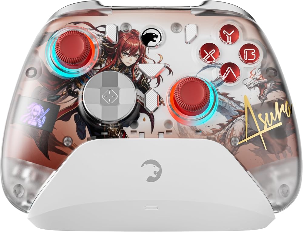GamePower Asura Kablosuz Beyaz Gamepad (2.4G, Bluetooth, Kablolu) (PC Uyumlu & Taşıma Çantası Hediyeli)