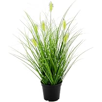 Künstliches Pampas Gras Im Topf – Dekogras, Gräser, Kunstpflanze, Naturgetreu
