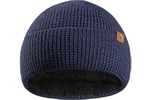 DANISH ENDURANCE Merino Kindermütze mit Fleece, Wintermütze Jungen & Mädchen, Atmungsaktive Merino Mütze, Gefütterte Beanie Mütze Kinder, Unisex