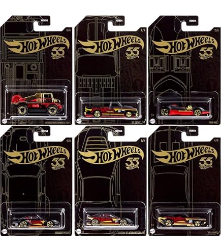 Hot Wheels 1: 64 Scale FAO Schwarz Gold Vehicles, Pack of 8: Buy