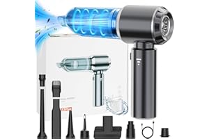 Sporvet 16000 Pa Aspirateur à Main, Mini Aspirateur Voiture Filavec HEPA Filtre, Aspirateur De Voiture Puissant Portable Aspirateur Rechargeable par USB pour Poils d'animaux, Voiture, Maison