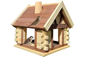 DACKO-WOOD ANETA DACKO Deko-Shop-Hannusch Mangeoire à oiseaux en bois Marron naturel