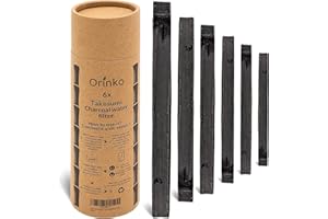Orinko Organiczny Binchotan x6 | Aktywny Węgiel Binchotan Takesumi z Bambusa do Filtrowania Wody | Odstaw Butelkowaną Wodę z naszym Węglem Aktywnym