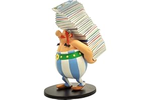 Plastoy 124 Figurina di Obelix Porta Libri Mucchio, 26 cm, Multicolore