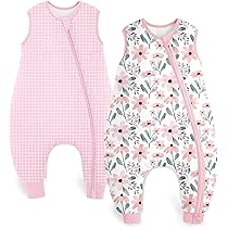 2 Sacchi Nanna Con Gambe Yoofoss 1.5 TOG - Cotone Per Bambini 18-36 Mesi, Con Zip 2 Vie