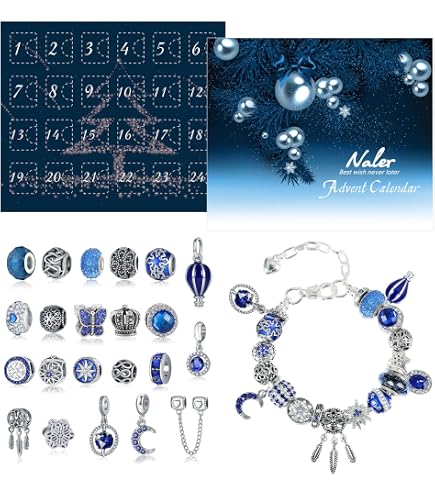 Calendrier De L'Avent Bijoux 2025 – 24 Surprises DIY Pour Filles 6-16 Ans – Bracelets Et Colliers Personnalisés – Cadeau Noël Créatif
