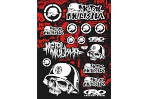 CMR DESIGN CO Kit DE Pegatinas DE Motocicleta DE PATROCINADOR Metal Mulisha COMPATIBLES para KTM Honda Yamaha KTM Cross Enduro Helmet (47)