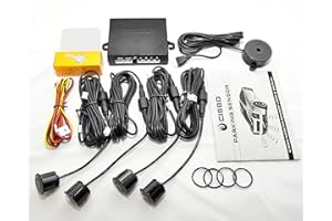 CISBO SB397 Parking Reverse Sensors Audio Buzzer Alarm Canbus Kit, Sea Grey, Set of 4