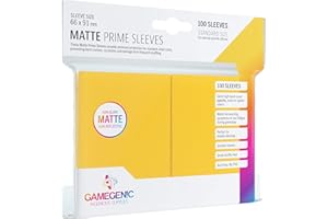 Gamegenic GGS11032ML Matte Prime Sleeves (100-Pack), Yellow