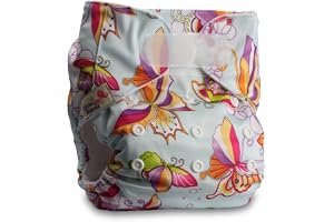 Littles & Bloomz, Reusable Pocket Cloth Nappy, Fastener: Hook-Loop, Set of 1, Pattern 25, Without Insert