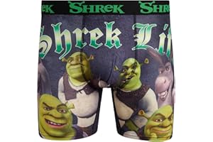 COCO BRANDS Shrek Men's Boxer Briefs - No Fly, Anti-Chafing Stitching, Comfort Shaped/Cotton Lined Crotch