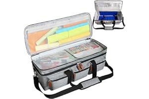 NC Cutting Machine Carrying Bag Portable 3-Layer Shock Absorbent Cutting Machine Tote Bag Compatible with Cricut Explore Air 2 & Cricut Maker (Grey)