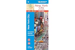 Plano New York City, Manhattan (Planos Michelin) [Idioma Inglés]