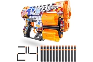 XSHOT 36741E Blaster z technologią Air Pocket Technology Foam Darts, Super Speed, Dread