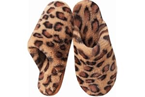 Donpapa Hausschuhe Damen Herren Flauschige Winter Warme Pantoffeln Plüsch Kunstfell und Memory Foam Bequeme Rutschfeste Slippers