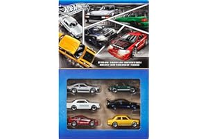 Hot Wheels Coffret Rues du Japon, avec 6 véhicules Japonais en métal moulé, à l’échelle 1/64 et à la décoration raffinée (Les Styles Peuvent Varier) 2, JBY77