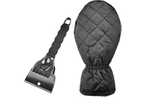 Mulor Raschietto Ghiaccio Auto con Guanto per Parabrezza Auto Raschiaghiaccio per Sbrinamento Rimozione Neve