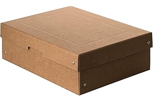 Oryginalny Falken PureBox Nature. Made in Germany. 100 mm wysokości DIN A4. Pudełko do przechowywania z pokrywką ze stabilnego kartonu wegańskie pudełko na prezent pudełko transportowe pudełko