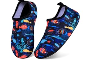 AMBANDIER Kids Water Shoes for Boys Girls, Toddler Swim Shoes Beach Pool Shoes Quick Dry Non-Slip Aqua Socks, Children Barefoot Skin Water Socks,Lightweight Durable for Swimming Seaside Sport Holiday Essentials