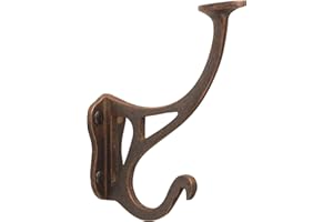 Metafranc 213781 Gancho Vintage de Cobre Envejecido, Marrón