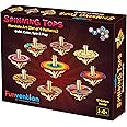 Funvention - For Little Scientist In Every Kid DIY Spinning Tops (Mandala Art D)-Set Of 9 + 12 Colors-DIY Build, Color, Play, Art & Craft Toy For Kids, Multicolor