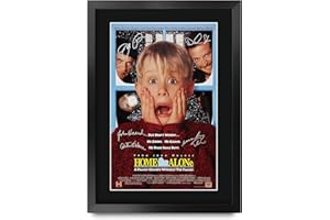 HWC Trading A3 FR Home Alone Macaulay Culkin Geschenke Printed Poster Autogramm Bild für Film-Memorabilia Fans - A3 Eingerahmt
