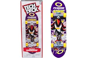 Tech Deck, Finesse und Sonic The Hedgehog Handboard, Mini-Skateboard für Tricks mit den Händen, original Skate- und Lizenz-Grafiken, ab 6 Jahren, Nicht zum Draufstellen geeigent