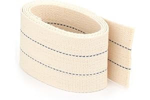 NKlaus 1 mètre de mèche Plate tissée 64mm 100% Coton Naturel Mèche à torons pour Lampe à Huile avec pétrole purifié 1289