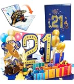 Biglietto D'auguri Divertente Per 21° Compleanno Per Ragazzo - 'Età 21 M' - Piccadilly Greetings Con Busta - 2