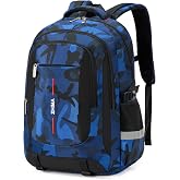 Tanou School Backpack for Teenage Boys, Backpacks for Youth School | Large Capacity Casual Camouflage Backpack for School and