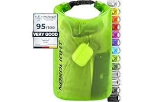 Nordlight Sac Étanches Et Sac À Dos - 2L, 5L, 10L, 15L, 20L, 30L Dry Bag avec Fermeture Roll-Top Et Bandoulière, avec Housse De Téléphone Étanche Et Sac Banane
